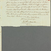 Sir Charles Throckmorton to Jane Porter, autograph letter signed