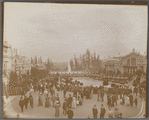Looking down the Court of Honor. Alaska Yukon Pacific Exposition