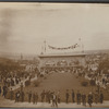 Main entrance from inside the grounds. Alaska Yukon Pacific Exposition