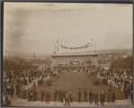 Main entrance from inside the grounds. Alaska Yukon Pacific Exposition