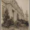 Copses of rhododendrons and firs hedge in all of the exposition buildings. Alaska Yukon Pacific Exposition