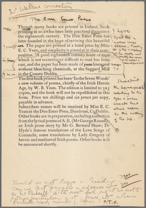 William Butler Yeats collection of papers