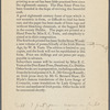 [In the seven woods]. Six proofs of the earliest prospectus of the press