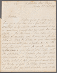 David Russell to Jane Porter, autograph letter signed