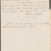 David Russell to Jane Porter, autograph letter signed