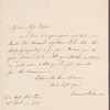 Francis [Frances?] Robinson to Jane Porter, autograph letter signed