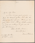 Francis [Frances?] Robinson to Jane Porter, autograph letter signed