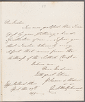 Charlotte Lennox, Duchess of Richmond to Jane Porter, autograph letter signed