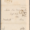 James Mackintosh to Miss Porter, autograph letter third person