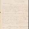 Sir James Campbell to Jane Porter, autograph letter signed