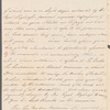 Sir James Campbell to Jane Porter, autograph letter signed