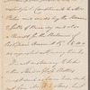 William Henry Kempster to Mrs. Porter, autograph letter third person