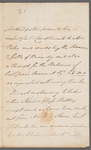 William Henry Kempster to Mrs. Porter, autograph letter third person