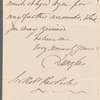 Cospatrick Douglas-Home, Lord Home to Robert Ker Porter, autograph letter signed