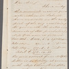 [J. H.?] Wilson to Captain Gill, autograph letter signed