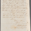 [J. H.?] Wilson to Captain Gill, autograph letter signed