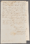 [J. H.?] Wilson to Captain Gill, autograph letter signed