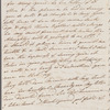 Mary Denham to Mrs. Porter, autograph letter signed