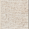 Mary Denham to Mrs. Porter, autograph letter signed