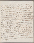 Mary Denham to Mrs. Porter, autograph letter signed