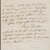 Mary Denham to Mrs. Porter, autograph letter signed