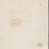 John Landseer to Jane Porter, autograph letter signed