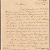 Sir Charles Throckmorton to Robert Ker Porter, autograph letter signed