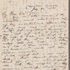 Thomas Harral to Miss Porter, autograph letter signed