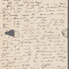 Thomas Harral to Miss Porter, autograph letter signed