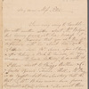 Lady Anne Hamilton to Miss Porter, autograph letter