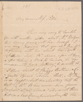 Lady Anne Hamilton to Miss Porter, autograph letter