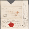 Charles Bagot, franking signature on letter cover