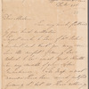 Charlotte Lennox, Duchess of Richmond to Miss Jane, autograph letter signed