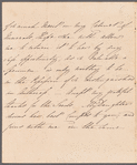 Charlotte Lennox, Duchess of Richmond to Miss Jane, autograph letter signed