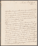 Catherine Maria Bury, Lady Charleville to Jane Porter, autograph letter signed