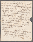 Catherine Maria Bury, Lady Charleville to Jane Porter, autograph letter signed
