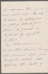 Jemima Mary Gwyn Wallis to Miss Porter, autograph letter signed