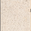 Olivia Etherington to Jane Porter, autograph letter signed
