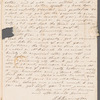Olivia Etherington to Jane Porter, autograph letter signed