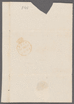 George FitzClarence, Lord Munster to Mrs. Porter, autograph letter signed