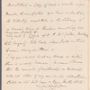 William Macmichael to Jane Porter, autograph letter signed