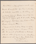 William Macmichael to Jane Porter, autograph letter signed