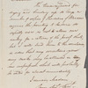 Thomas Clark Shaw to Jane Porter, autograph letter signed