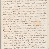 John Adamson to Miss Porter, autograph letter signed