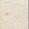 Mary [Mona?] Pinson to Anna Maria Porter, autograph letter signed