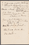 Henry Rolleston to Miss Porter, autograph letter signed
