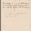 Jane Porter, holograph of draft advertisement