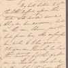 [Lady Fitzroy?] to Jane Porter, autograph letter