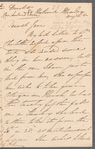 [Lady Fitzroy?] to Jane Porter, autograph letter