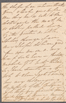 [Lady Fitzroy?] to Jane Porter, autograph letter